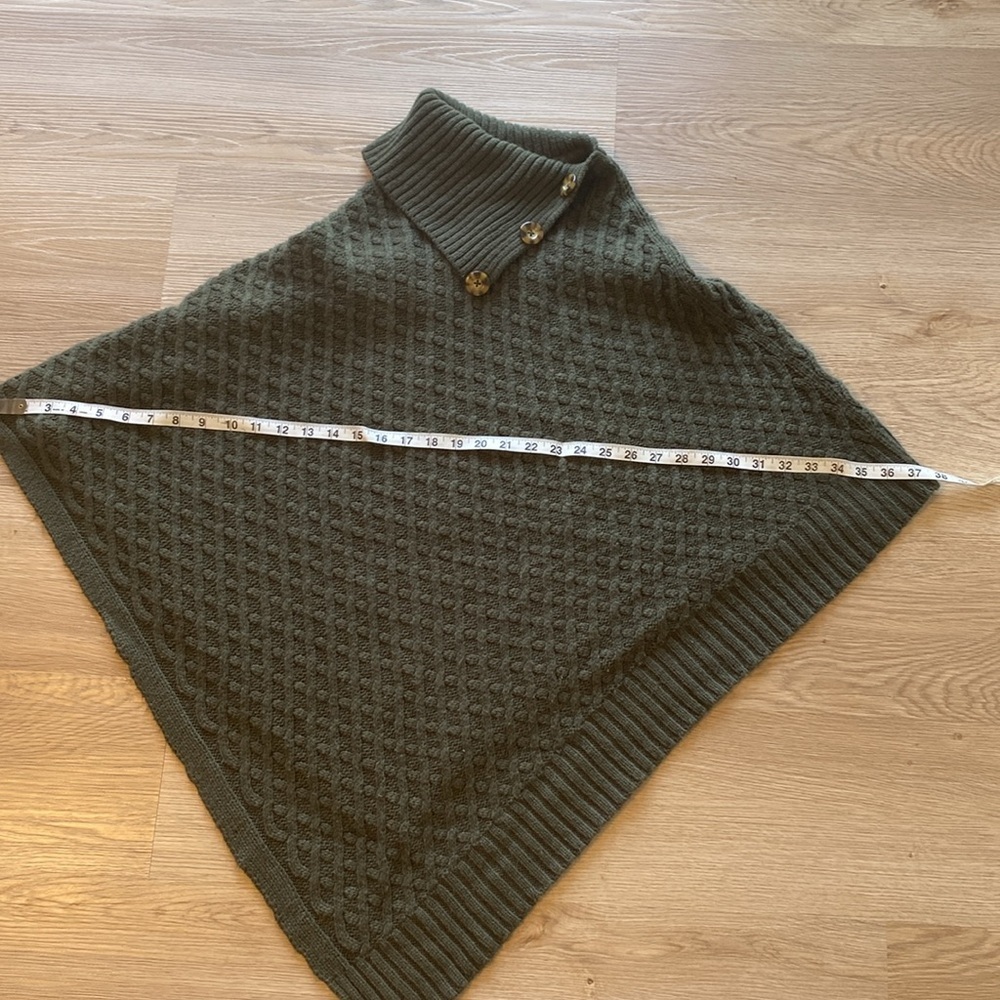 Lord & Taylor Knit Poncho Sweater - Picture 8 of 9